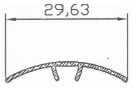 Преходна алуминиева лайстна 30 мм антик 270 см, снимка 2 - Аксесоари за ламиниран паркет
