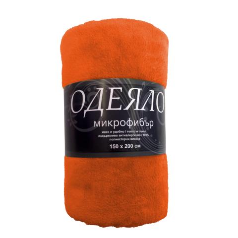 Одеяло 150х200 см оранжево, снимка 2 - Одеяла