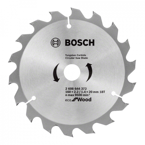 Циркулярен диск ECО WOOD 160x2.2x20 18T Bosch, снимка 2 - Циркулярни дискове