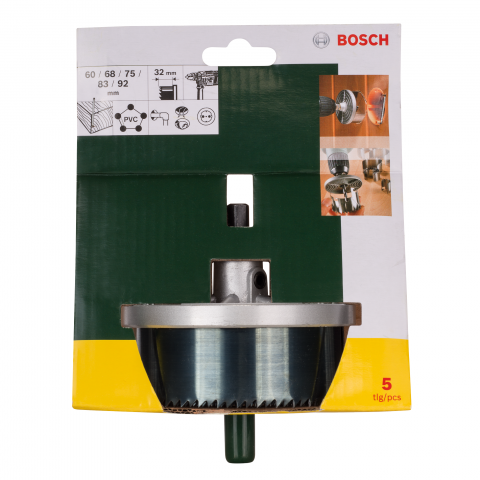 Комплект боркорони Bosch 5 бр., снимка 2 - Боркорони за дърво