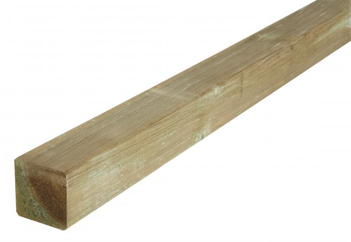 Дървен кол за ограда 7х7х100 см - Оградни колове
