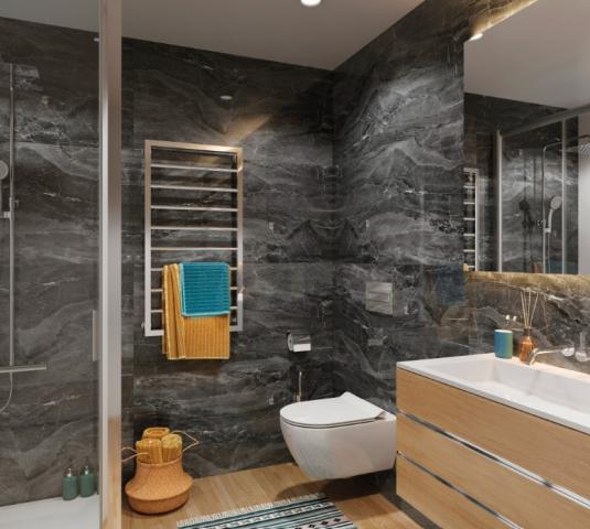 SPC Стенен Панел Dark Stone 120x60, снимка 2 - Облицовъчни плочи