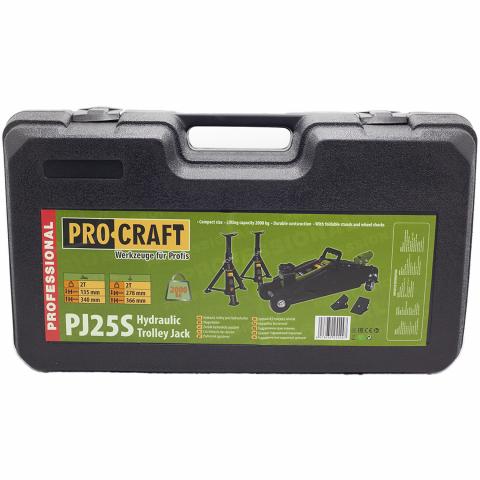 Крик хидравличен тип гущер Procraft PJ25S 2t, снимка 6 - Крикове, подпори