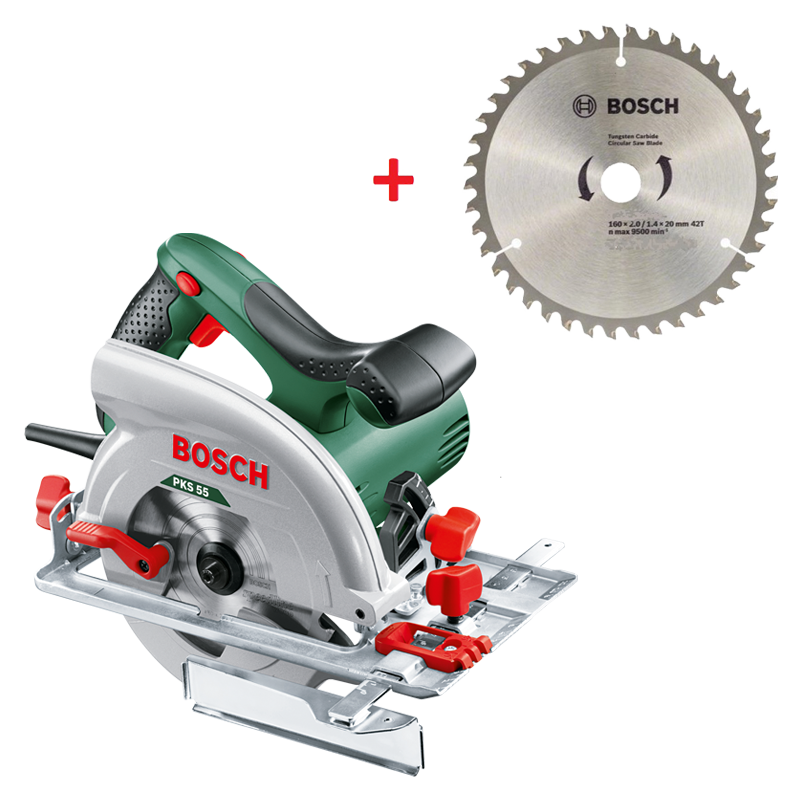 Ръчен циркуляр BOSCH РКS 55 22287298 на топ цена — Home Max | ex Baumax