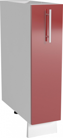 Трейси Шкаф долен с карго механизъм Н 15х82x56 см, червен - Модулни кухни с онлайн поръчка
