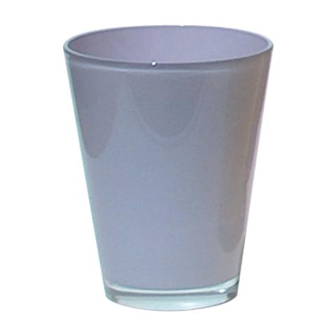Стъклена кашпа 14.5 см лилава - Керамични кашпи