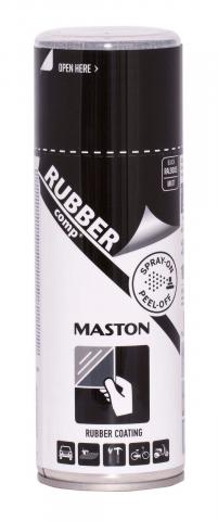 Гумен спрей боя Maston 0.4 л черен мат - Спрей бои универсални