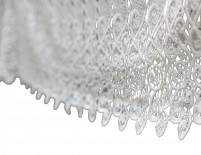 Перде Macrame FAZ, ширина 45 cm, бяло