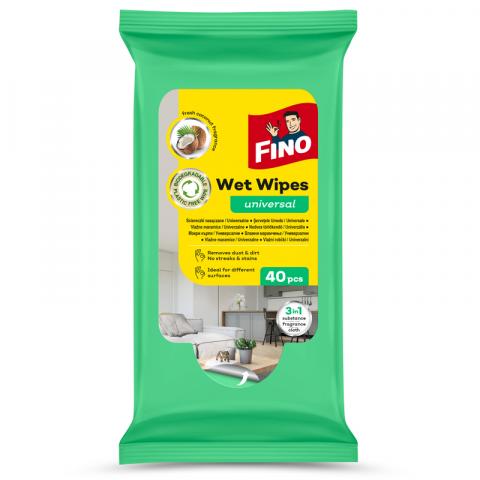 Универсални влажни кърпи Fino Кокос 40 бр. - Мокри кърпи и салфетки