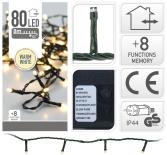 Светещ гирлянд  OUT 80 LED топло бяла светлина