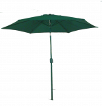 Градински чадър ф270см, 6 ребра зелен