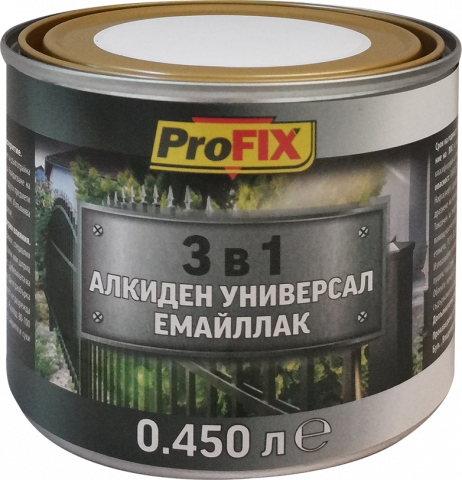 Алкиден емайллак Profix 3в1 стара мед 0.45 л - Бои 3в1
