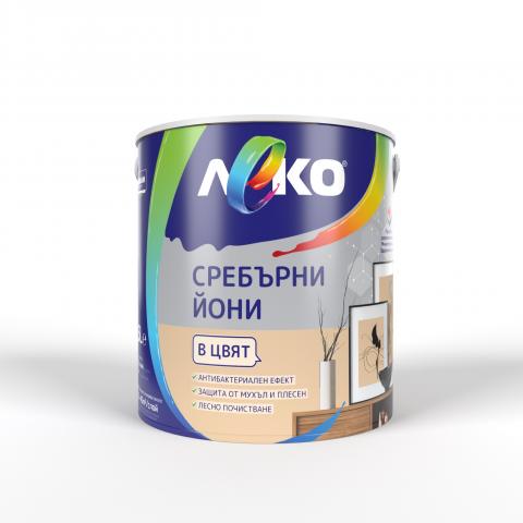ЛЕКО Сребърни йони Бадем 2.5л - Цветни бои