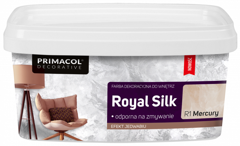 Декоративна боя Primacol Роял Силк 1 л - Ефектни бои за стени