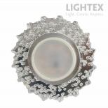 Луна стационарна кръгла прозрачен акрил с LED лента 3W 4000K 330lm LS500170 MR16 max.7W LED Ф100x20mm/cut 65mm