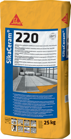 Sika Ceram-220  сиво - циментово лепило 25 кг. - Лепила за плочки