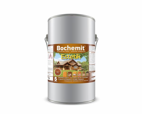 Импрегнатор Bochemit Estetik 5л, кестен - Импрегнатори за дърво