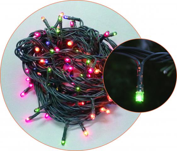 Светещ гирлянд 40 LED разноцветни - Светеща верига