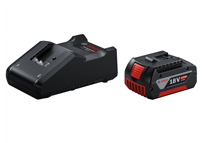 Стартов сет Bosch батерия 18V 4Ah + зарядно GAL 18V-40, снимка 3 - Батерии и зарядни устройства
