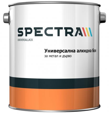 Алкидна боя Spectra Universallack  бяла 2.5 л - Бои за метал