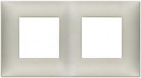 Vimar Рамка двойна никел мат