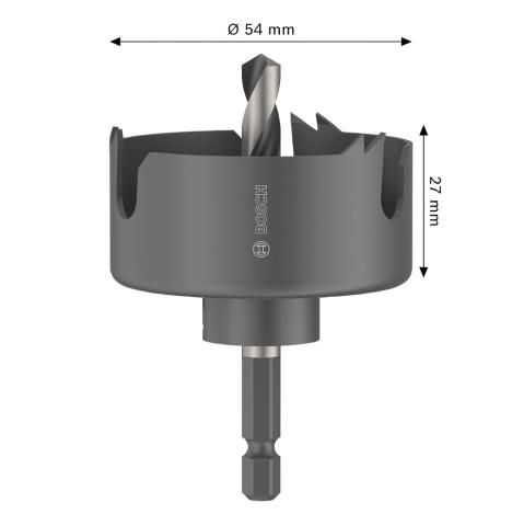 Боркорона Bosch WD 54 мм, снимка 2 - Боркорони за дърво