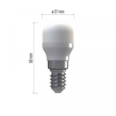 LED крушка за хладилник T25 E14 1.6W, 115Lm 4000К, снимка 3 - Лед крушки е14