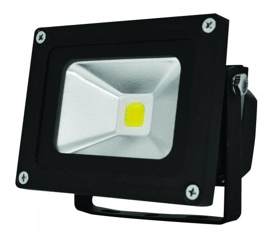 LED прожектор черен 10W IP65 6500K 600lm - Led прожектори