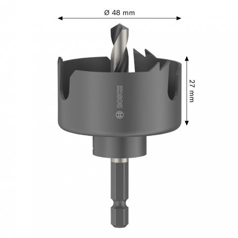 Боркорона Bosch WD 48 мм, снимка 2 - Боркорони за дърво