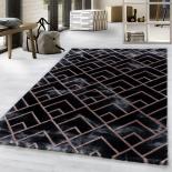 Килим Naxos Black - Bronze 120x170