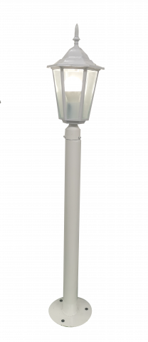 Външна лампа Spectra стояща 90см бяла - Градински лампи