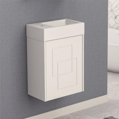 PVC шкаф с умивалник-45 см, снимка 4 - Мебели за баня