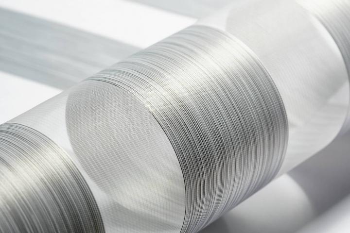 Щора двойно роло Silk 57х140 см стомана, снимка 2 - Текстилни щори
