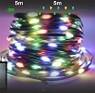 Гирлянд LED/sim 100 разноцветни, 10 м. зелен кабел