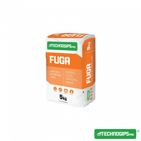 Гипсова фугираща смес Тechnogips Pro Fuga 5 кг - Фугопълнители