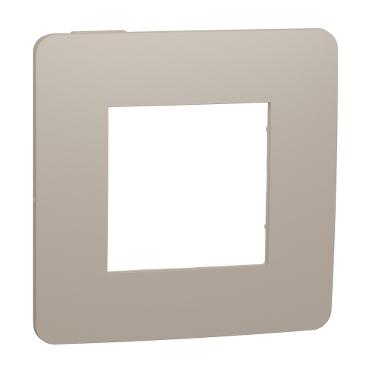 Декор. рамка Unica Studio Color 1X, капучино/сл.кост - Ключове и контакти