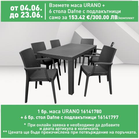 Маса URANO 40х80х72см - Pvc маси