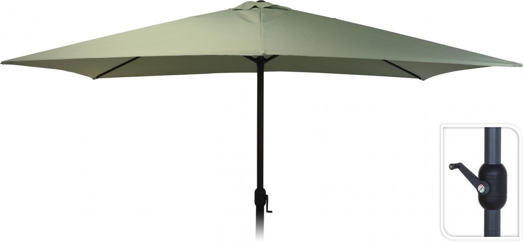 Балконски чадър правоъгълен, 2х3м, маслинено зелен - Балконски чадъри