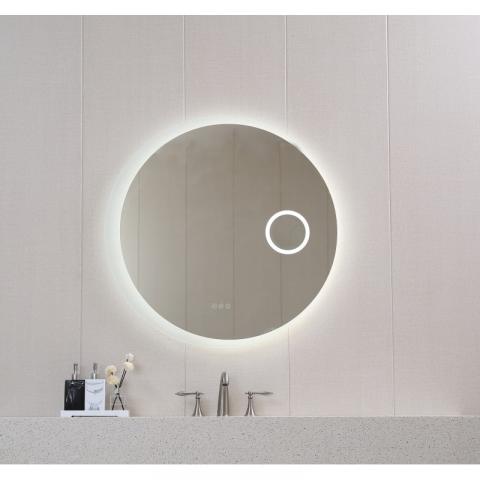 Огледало за баня с вградено LED осветление - С осветление