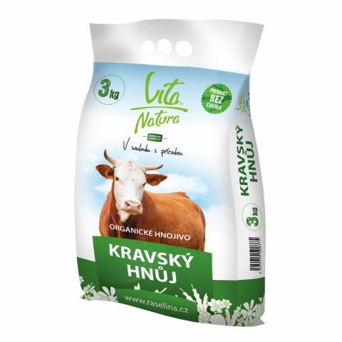 Органичен кравешки тор 3 кг, Raselina Vita Natura - Био твърди торове