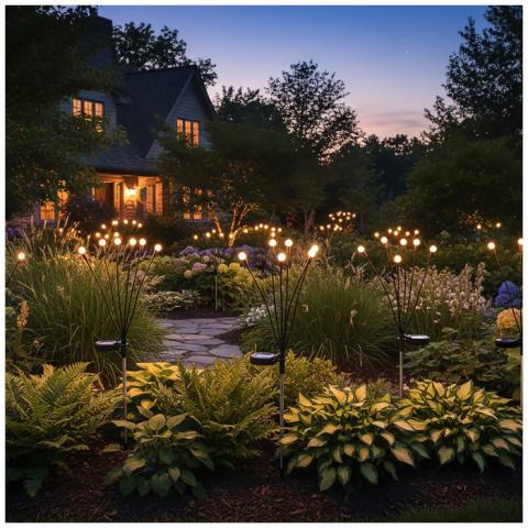 Соларна лампа Sprinkle 3000K IP44, снимка 3 - Соларни лампи