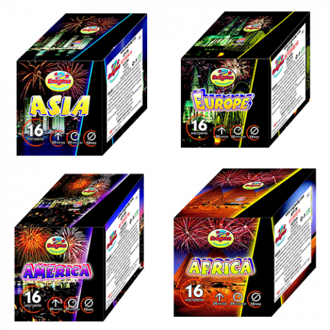 Пиробатерия,Ф18mm,16s,MIX,36/1 - Батерии