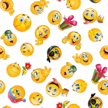Плат Emoji white 280 см