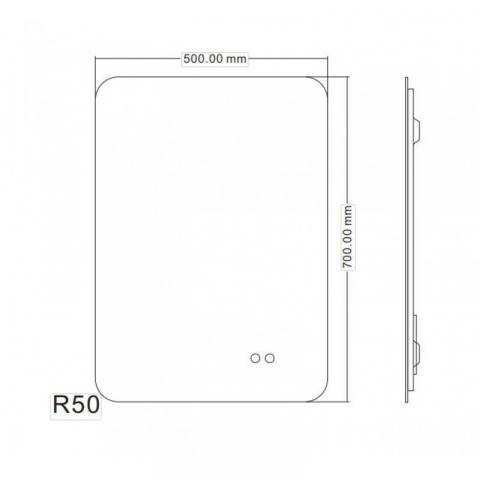 Огледало Fabia, снимка 2 - С осветление