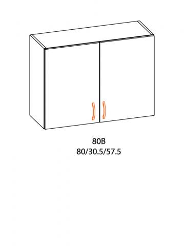 Горен шкаф с две врати Алина 80см ЕЛША - Модулни кухни с онлайн поръчка