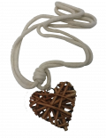 Магнит за перде TIE BACK сърце  кафяв