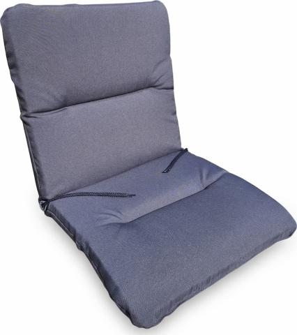 Градинска възглавница 90х44х6 см сиво - Текстилен