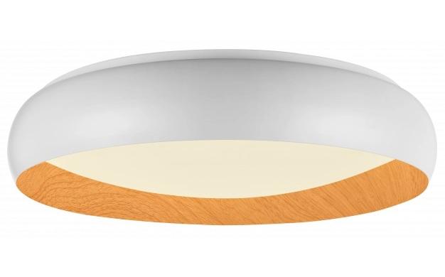 LED плафон Optonica 36 W бял/дърво - Плафони