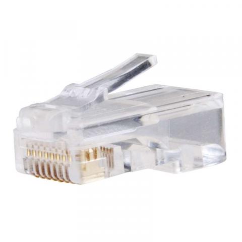 Конектор RJ45 UTP CAT5E Solid 20бр./опк - Кабелни накрайници