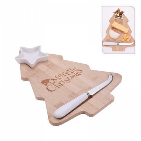 Коледен сет за сервиране на сирена - Коледни артикули